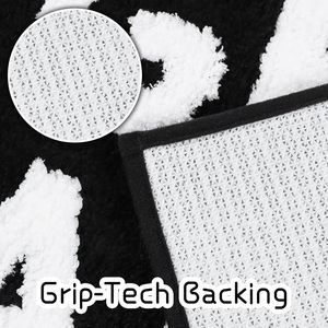 Tapis de salle de bain moderne de luxe FIGOO-GET Naked, tapis de bain antidérapant 40x60 cm, tapis de douche, tapis de porte, <span class=keywords><strong>d</strong></span>écoration <span class=keywords><strong>WC</strong></span>, absorbant, noir - Product Image 4