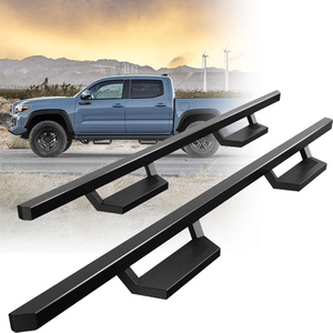 Marchepieds latéraux robustes en acier noir mat pour 4Runner Tacoma <span class=keywords><strong>Silverado</strong></span> RAM 1500 Accessoires pour camionnettes - Product Image 1