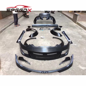 Per <span class=keywords><strong>Porsche</strong></span> 987 987.2 Cayman Boxster Upgrade RB Wide Body Kit paraurti anteriore posteriore parafango gonna laterale Spoiler - Product Image 4