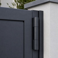 Portails de garage modernes en aluminium résistants aux intempéries avec finition thermolaquée, design de luxe, service de modélisation 3D pour usage résidentiel