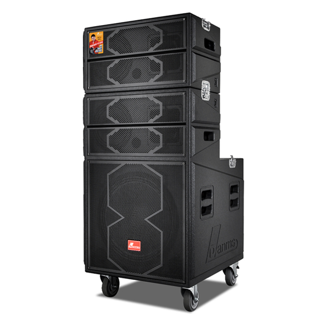 Line Array Pro 15 Inch Active Speaker Line Array System Professional PA System Outdoor Speaker Set All in One Line Array System