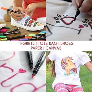 Permanent Waterproof Fabric Marker <b>Pens</b> 24 Colors OEM for DIY Writing on Clothing - Product Image 3