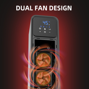Ventilateur souffleur PTC portable 2200W, mini chauffage électrique, flamme 3D, air chaud, maison, bureau, certifié EU GS, confort domestique, bureau - Product Image 6