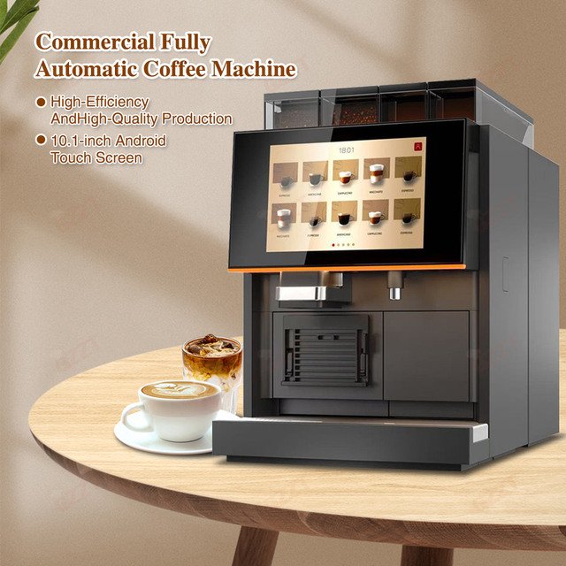 150Cups/H Automatic Coffee Dispenser 9bar Commercial Instant Coffee Vending Machine With Different Payment System IOT System