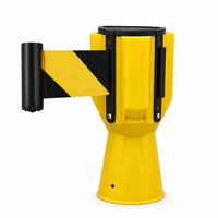 Accessoire de cône de signalisation routière : Tête de ceinture rétractable et bandes rétractables d'urgence pour cône de signalisation routière