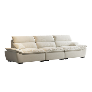 Modern Genuine Leather Convertible Corner <strong>Sofa</strong> Set Stylish Fabric <strong>Foam</strong> Filling Soft Comfortable <strong>Sofa</strong> Made Foshan China Top - Product Image 2