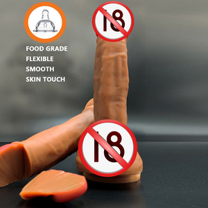 Productos sexuales para lesbianas, consolador realista de silicona suave, ventosa vaginal, Anal tapón, masaje femenino, pene, juguete sexual, consolador para mujer - Product Image 4