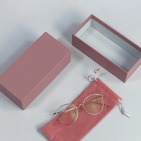 Boîte de rangement rectangulaire pour lunettes en acrylique transparent pour lunettes de soleil et lunettes