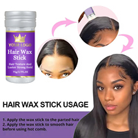 Cire coiffante en bâton de 75g en gros, marque privée, tenue forte et longue durée, cire coiffante lissante pour cheveux