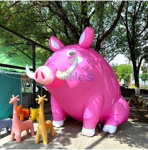 Modèle de ballon gonflable personnalisé en forme de <span class=keywords><strong>sanglier</strong></span>, personnage animal de dessin animé pour la publicité d'événements en centre commercial - Product Image 1