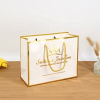 Sac à provisions en papier de qualité supérieure imprimé personnalisé de luxe avec poignée en ruban réutilisable