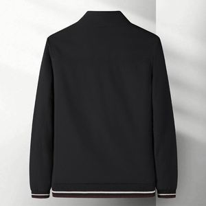 Veste d'hiver tendance en toile à col montant pour homme, avec fermeture éclair, style décontracté pour jeunes et adultes - Product Image 3