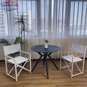 Chaise de camping pliable moderne en aluminium blanc pour pique-niques, camping, maquillage et repas en extérieur - Product Image 5