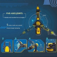 Nouveaux modèles projet STEM kit de bras robotique contrôlé par fil STEM bricolage construction jouet robot bras manipulateur kits scientifiques pour les enfants