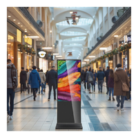 Machine publicitaire verticale pratique et esthétique pour les magasins de détail et les centres commerciaux avec affiche numérique et fonction SDK