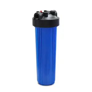 Produk laris 20 inci wadah Filter air Jumbo besar 1 ", 1.5" di/outlet penjualan terbaik rumah Filter biru