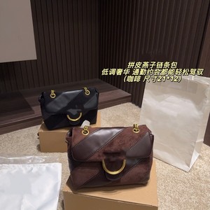 Swallow Bag Chain Strap Genuine Leather Shoulder Crossbody Bag Black Coffee Color Horizontal Square Anti Theft Spring 2026 - Product Image 2