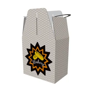 Selling Well All Over The World, Custom Logo Kraft Paper Board Lunch Take Out Fast Food Packaging Paper Boxes/