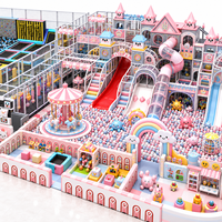 Parc de jeux multifonctionnel personnalisé avec piscine à balles, trampoline, château, équipement pour tout-petits, aire de jeux intérieure douce pour enfants