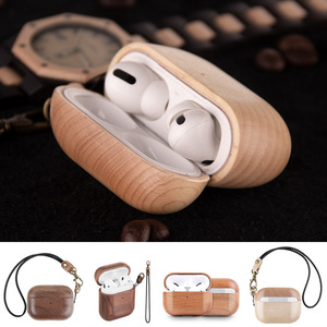 Funda de protección completa de 360 grados para auriculares, inalámbrica para <span class=keywords><strong>12</strong></span> 3 <span class=keywords><strong>Airpods</strong></span> Carcasa de madera, novedad - Product Image 2