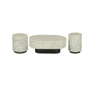 Mesa auxiliar elegante hecha a mano con incrustaciones de hueso, sala de estar artesanal para mesa de centro, dormitorio, Oficina - Product Image 2