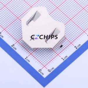 MY-2354-01 Button & Strip Battery Connector Through hole Component (THT) Connector Battery Clip CR2354 Phosphor Bronze Nickel - Product Image 1