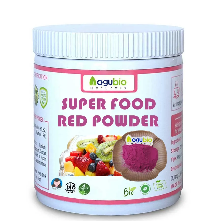 Beste Prijs Op Maat Logo Superfood Poeder Formulering Biologische Vruchten & Groenten Puur Natuurlijke Mix Fruit Poeder