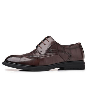 Zapatos Oxford Brogue Derby Marrón Oscuro de Talla Grande - Zapatos de Oficina, Negocios, Boda, con Cordones, Impermeables, para Otoño, a la Moda - Product Image 6