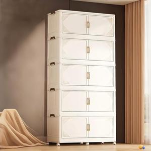 Armoire en <span class=keywords><strong>plastique</strong></span> au design moderne, durable, gain de place, meubles de maison avec 5+ <span class=keywords><strong>tiroirs</strong></span> pour la chambre à coucher et le salon - Product Image 3