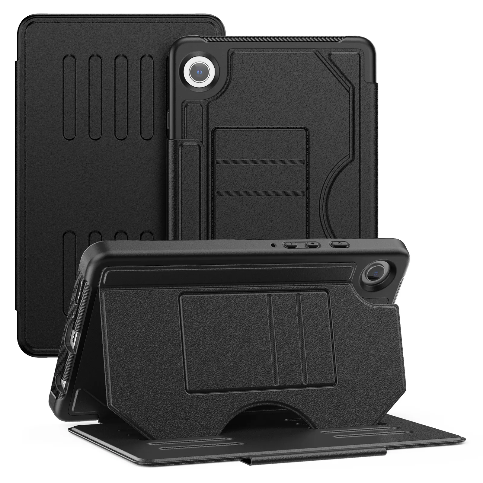 Yeni tasarım Pu deri akıllı Flip Tablet kapak Samsung Tab için A9 8.7 inç X110 X115 katlanır Stand kılıf
