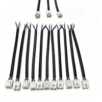 Kabel Daya OEM Kustom 2 Pin Tipe JST H03VVH2-F 0.75mm2 Rakitan Kabel 300/500V untuk Peralatan Rumah Tangga