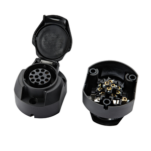 Transmisió<span class=keywords><strong>n</strong></span> de Señal Completa, Enchufe de Remolque de <span class=keywords><strong>13</strong></span> Pines y 12V con Carcasa de Nailon, Accesorios para Remolques y Caravanas - Product Image 2