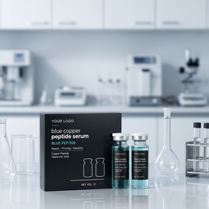 Blue copper peptide <b>serum</b> Hydrating firming <b>face</b> <b>serum</b> Repairing <b>serum</b> 10ml OEM ODM custom <b>serum</b> - Product Image 5