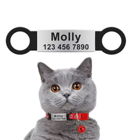 Pendentif d'identification pour chien en silicone de luxe, simple, avec code QR unique, impression personnalisée, motif animal en acier inoxydable pour animaux de compagnie