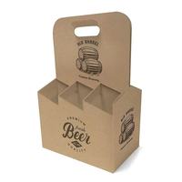 Portavasos Plegable de Cartón Corrugado Desechable con Asa, Cierre Magnético, Materiales Reciclados, Recubrimiento UV para Bebidas Energéticas y Tequila