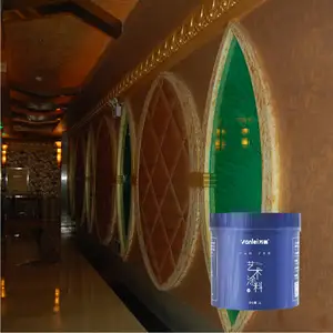 Wanlei Высококачественная продукция моющаяся краска для стен металлическая Золотая краска