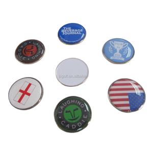 अनुकूलित लोगो पूर्ण रंग मुद्रण 24.7 मिमी व्यास शीर्ष कवर गोल्फ बॉल मार्कर - Product Image 1