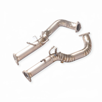 Tuyau d'échappement direct en alliage de titane sur mesure pour Porsche 718 GT4 RS 4.0L, tuyau d'échappement haute performance, ajustement parfait 1:1