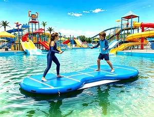 Plataforma Inflable para Pickleball, Cancha de Pickleball Inflable con Tecnología Drop Stitch, Cancha de Pádel Flotante Portátil para Jardín o <span class=keywords><strong>Piscina</strong></span> - Product Image 1