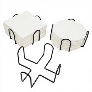 Sous-verre absorbant en céramique écologique de petite taille, design personnalisé par sublimation - Product Image 4