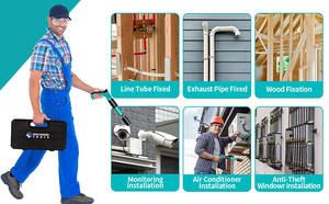 <span class=keywords><strong>Pistola</strong></span> de <span class=keywords><strong>clavos</strong></span> multifunción <span class=keywords><strong>Hilti</strong></span> para paneles de yeso, Herramienta de sujeción de techo silenciosa neumática, grapadora de aire, grapa de <span class=keywords><strong>clavos</strong></span> 2 en 1 para Metal doméstico - Product Image 5