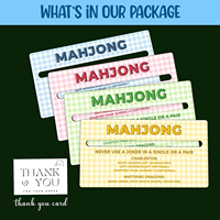 Lot de 4 détecteurs de lignes de Mahjong en acrylique Whoslaes – Accessoires de Mahjong personnalisés pour débutants, décoration moderne et luxueuse pour la maison et le bureau