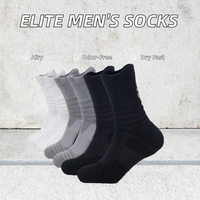 WUYANG FACTORY Chaussettes de sport mi-mollet pour hommes Anti-odeur Elite Chaussettes épaissies Bas de serviette Chaussettes décontractées Corps Offre Spéciale pour le printemps