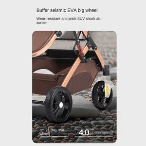 รถเข็นเด็กแรกเกิดแบบพับได้ โครงโลหะ พับได้สองทาง รุ่น <span class=keywords><strong>Roman</strong></span> Holiday น้ำหนักเบา พับเก็บได้ - Product Image 4