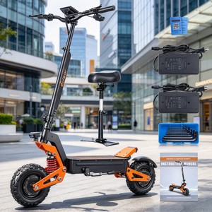 Envío Gratis desde EE. UU./Reino Unido/Polonia, Scooter Eléctrico Plegable de 60V con Doble <span class=keywords><strong>Motor</strong></span>, Scooter Eléctrico Todoterreno para Adultos - Product Image 1