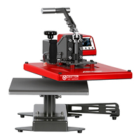 Presse à chaud manuelle MICROTEC Vector GCH-1620 16x20 à ouverture latérale pour t-shirts, impression DTF et sublimation avec pression réglable