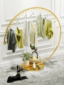 Estante de exhibición Zhongdao moderno para <span class=keywords><strong>ropa</strong></span> de mujer y niño, colgador de vidrio tipo suelo decorativo creativo, celebrante de Internet - Product Image 2