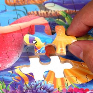 Cartoon Girl Boy Toddler Game Jigsaw Paper <b>Puzzles</b> 60Pcs Metal Tin <b>Box</b> <b>Puzzle</b> for Kids - Product Image 4