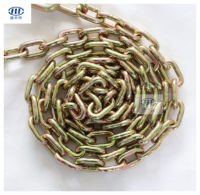 Cadena de Amarre G70 de 3/8 Pulgadas x 20 Pies con Ganchos de Sujeción, Cadena de Remolque de Alta Resistencia para Carga Segura