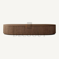 Nouvelle collection de tables basses Byron modernes en bois massif pour le salon